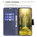 Miniatyrbillede 3 af 6: SKALO Google Pixel 7a Flip Cover m. pung i PU-læder - Blå Blue