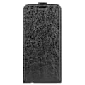 Miniatyrbillede 7 af 9: SKALO Samsung S25 Vertical Flip PU-Læder Flip Cover - Sort Black