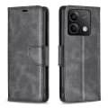 Miniatyrbillede 1 af 6: SKALO Xiaomi Redmi Note 13 4G Flip Cover m. pung i PU-læder - Sort Black