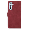 Miniatyrbillede 7 af 8: SKALO Samsung A55 5G KHAZNEH Pungetui i PU-læder - Rød Red