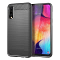 Miniatyrbillede 2 af 9: Stöttåligt Armor Carbon TPU-skal Samsung A50 Grey