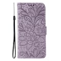Miniatyrbillede 4 af 5: SKALO Samsung S25 Edge Mandala Blomst Flip Cover - Lilla Purple