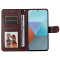 Pikkukuva 3 / 9: SKALO Xiaomi Redmi Note 13 Pro 5G PU-nahkainen Lompakkokotelo - Valitse väri Brown