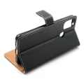Miniatyrbillede 5 af 5: SKALO Moto E20/E30/E40 Flip Cover m. Pung i Ægte Læder - Vælg farve Brown