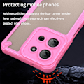 Pikkukuva 3 / 10: SKALO Motorola Moto G75 5G Armor Hybrid Frosted Suojakuori - Pinkki Pink