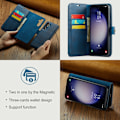 Miniatyrbillede 10 af 11: DG MING Samsung S25+ 2-i-1 Magnet Flip Cover - Blå Blue