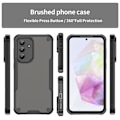 Miniatyrbillede 8 af 10: SKALO Samsung A36 5G Armor Hybrid Frosted Cover - Sort Black
