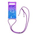 Pikkukuva 1 / 5: SKALO Google Pixel 7a Juoksuhiekka Glitter Mobile kaulapanta - Violetti-Sininen Multicolor