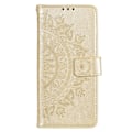 Miniatyrbillede 4 af 5: SKALO Motorola Moto E32/E32s Mandala Flip Cover - Guld Gold