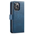Pikkukuva 11 / 11: DG MING iPhone 15 Pro 2-in-1 magneetti lompakkokotelo - Sininen Blue