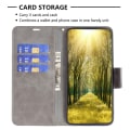 Miniatyrbillede 3 af 7: SKALO Motorola Moto E13 4G Flip Cover m. pung i PU-læder - Grå Grey