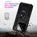 Miniatyrbillede 4 af 7: SKALO Xiaomi 14 5G Armor Hybrid metal ring cover - Sort Black