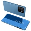 Miniatyrbillede 1 af 6: SKALO Xiaomi Redmi 10C Clear View Mirror Etui - Blå Blue