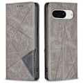 Pikkukuva 1 / 9: Google Pixel 8 BINFEN COLOR Kohokuvioitu Lompakkokotelo - Harmaa Grey