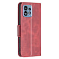 Miniatyrbillede 7 af 7: SKALO Motorola Edge 40 Pro 5G Flip Cover m. pung i PU-læder - Rød Red
