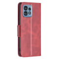 Pikkukuva 7 / 7: SKALO Motorola Edge 40 Pro 5G Lompakkokotelo PU-nahkaa - Punainen Red