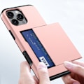 Miniatyrbild 6 av 9: SKALO iPhone 16 Pro Max Armor Skal Korthållare - Roséguld Rosa guld