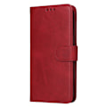 Pikkukuva 8 / 9: SKALO Xiaomi Redmi A3 PU-nahkainen Lompakkokotelo - Valitse väri Red