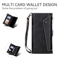 Pikkukuva 8 / 11: SKALO Motorola Edge 50 Neo 5G ESEBLE Big Wallet Lompakkokotelo - Musta Black