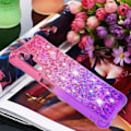 Pikkukuva 7 / 7: SKALO Samsung A04s 4G Juoksuhiekka Glitter Sydämet TPU kuori - Pinkki-Violetti Multicolor