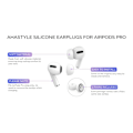 Miniatyrbillede 2 af 6: AHASTYLE AirPods Pro 1/2 Silikone Ørepropper S+M+L - Hvid White