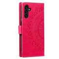 Pikkukuva 4 / 7: SKALO Samsung A04s 4G Mandala lompakkokotelo - Cerise Cerise