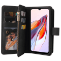 Miniatyrbillede 3 af 11: SKALO Xiaomi Redmi 12C 4G Big Wallet 17-RUM Pungetui - Sort Black