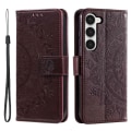 Miniatyrbillede 1 af 6: SKALO Samsung S23 Mandala Flip Cover - Brun Brown
