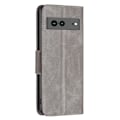 Miniatyrbillede 6 af 6: SKALO Google Pixel 7a Flip Cover m. pung i PU-læder - Grå Grey