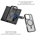 Miniatyrbillede 4 af 5: VILI iPhone 16 Pro Max GVB Series Flip Cover m. pung i PU-læder - Sort Black