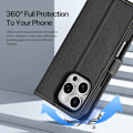 Miniatyrbild 9 av 11: DUX DUCIS iPhone 16 Pro Lawa Series Plånboksfodral - Svart Svart