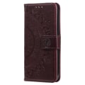 Miniatyrbild 5 av 6: SKALO Sony Xperia 10 V Mandala Plånboksfodral - Brun Brun