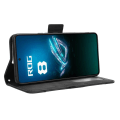 Pikkukuva 4 / 7: SKALO Asus ROG Phone 8 Pro 5G 6-lokeroa Lompakkokotelo - Musta Black