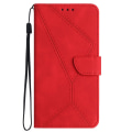 Miniatyrbild 8 av 9: SKALO Samsung A15 4G Embossed Plånboksfodral i PU-Läder - Röd Röd