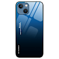Pikkukuva 1 / 8: SKALO iPhone 15 Plus Gradientti karkaistu lasi TPU-suojakuori - Sininen-Musta Multicolor