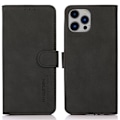 Miniatyrbillede 1 af 8: SKALO iPhone 16 Pro Max KHAZNEH Pungetui i PU-læder - Sort Black