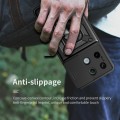 Pikkukuva 9 / 9: SKALO Xiaomi Redmi Note 13 Pro 5G Armor hybridi metallirengas kameran liukusäädin - Musta Black