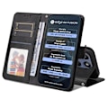 Miniatyrbillede 3 af 9: SKALO Motorola Edge 60 PU-læder Flip Cover - Vælg farve Black