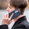 Pikkukuva 7 / 8: SKALO Samsung A54 5G Armor Carbon Iskunkestävä TPU suojakuori - Valitse väri Blue