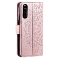 Pikkukuva 6 / 7: SKALO Sony Xperia 10 VI Mandala lompakkokotelo - Ruusukulta Pink gold
