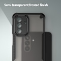 Miniatyrbillede 4 af 10: SKALO Samsung A26 5G Armor Hybrid Frosted Cover - Sort Black