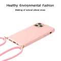 Miniatyrbild 2 av 4: SKALO iPhone 15 Pro Max Mobilhalsband Skal - Rosa Rosa