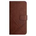 Miniatyrbild 7 av 8: SKALO Samsung A23 5G Embossed Plånboksfodral i PU-Läder - Brun Brun