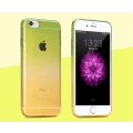 Miniatyrbild 6 av 10: Gradient färgade Silikon TPU-Skal till iPhone 6/6S - Olika färger MultiColor Gul/Lila