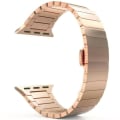 Pikkukuva 2 / 3: SKALO Teräsranneke "Flat" Apple Watch Series 1-3 38mm - Valitse väri Pink gold