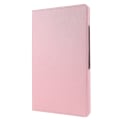 Miniatyrbild 8 av 9: SKALO Samsung Tab A9+ 360 Litchi Fodral - Rosa Rosa