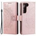 Miniatyrbillede 1 af 7: SKALO Samsung S22 Mandala Plånboksfodral - Roséguld Pink gold