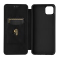 Miniatyrbillede 6 af 10: SKALO Samsung A22 5G Carbon Fiber Plånboksfodral - Svart Black