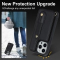 Miniatyrbillede 9 af 11: SKALO iPhone 15 Pro PU-læder Cover med Pung - Sort Black