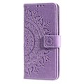 Pikkukuva 4 / 5: SKALO Motorola Edge 50 Fusion Mandala lompakkokotelo - Violetti Purple
